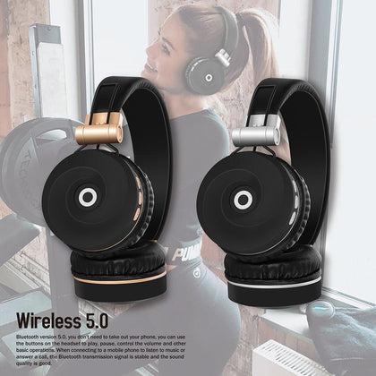 BEESCLOVER EK-MH9 Wireless Headphones Bluetooth 5.0 Headset Foldable Stereo - Sundreame