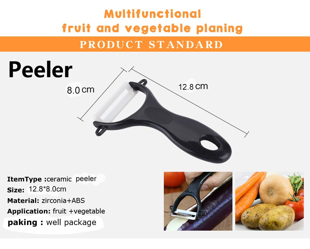 Suokom Potato Peeler Fruit Vegetable Spud Speed Cutter Skin-peeler Planing, Size: 15, Green