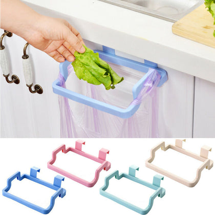 2020 HOT Kitchen Portable Plastic Racks Door Garbage Trash Bag Box Can Rack Hanging Holder Home Organization Accessories - Sundreame