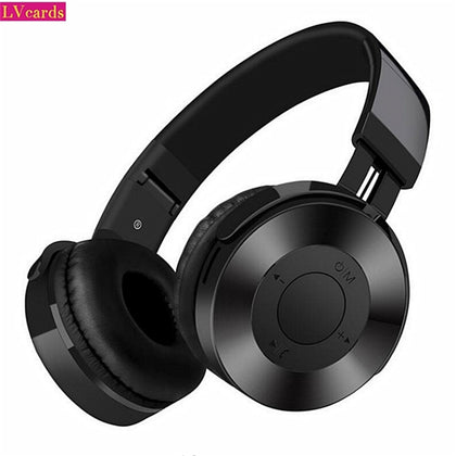 LVcards 02 HIFI stereo earphones bluetooth headphone music headset support 32/64GB TF  headphones with microphone for PC/Phones - Sundreame