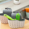 Kitchen Sponge Drain Holder Suction Cup Sink Shelf Soap Sucker Storage Rack Basket Wash Cloth