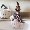 Kitchen Sponge Drain Holder Suction Cup Sink Shelf Soap Sucker Storage Rack Basket Wash Cloth