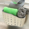 Kitchen Sponge Drain Holder Suction Cup Sink Shelf Soap Sucker Storage Rack Basket Wash Cloth