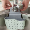 Kitchen Sponge Drain Holder Suction Cup Sink Shelf Soap Sucker Storage Rack Basket Wash Cloth