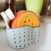 Kitchen Sponge Drain Holder Suction Cup Sink Shelf Soap Sucker Storage Rack Basket Wash Cloth