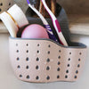 Kitchen Sponge Drain Holder Suction Cup Sink Shelf Soap Sucker Storage Rack Basket Wash Cloth