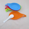 Food Grade Silicone Heat Resistant Spoon Rest Utensil Spatula Holder Gadget Kitchen Storage Rack Tool Aid Home Organizer